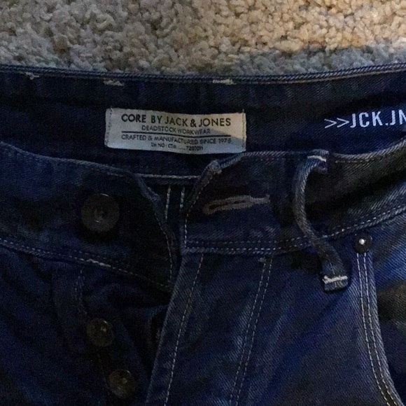 Jack Jones denim knee length shorts - Picture 2 of 4